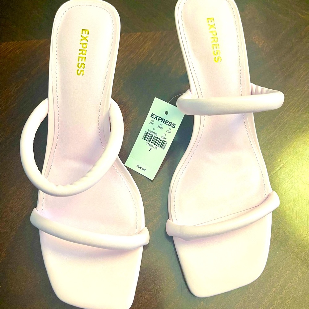 Pink Express kitten heel Sandals